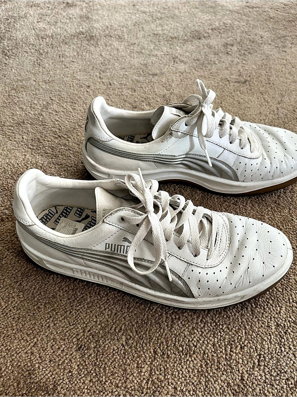 Puma Palermo Leather men’s Sneakers White US 10